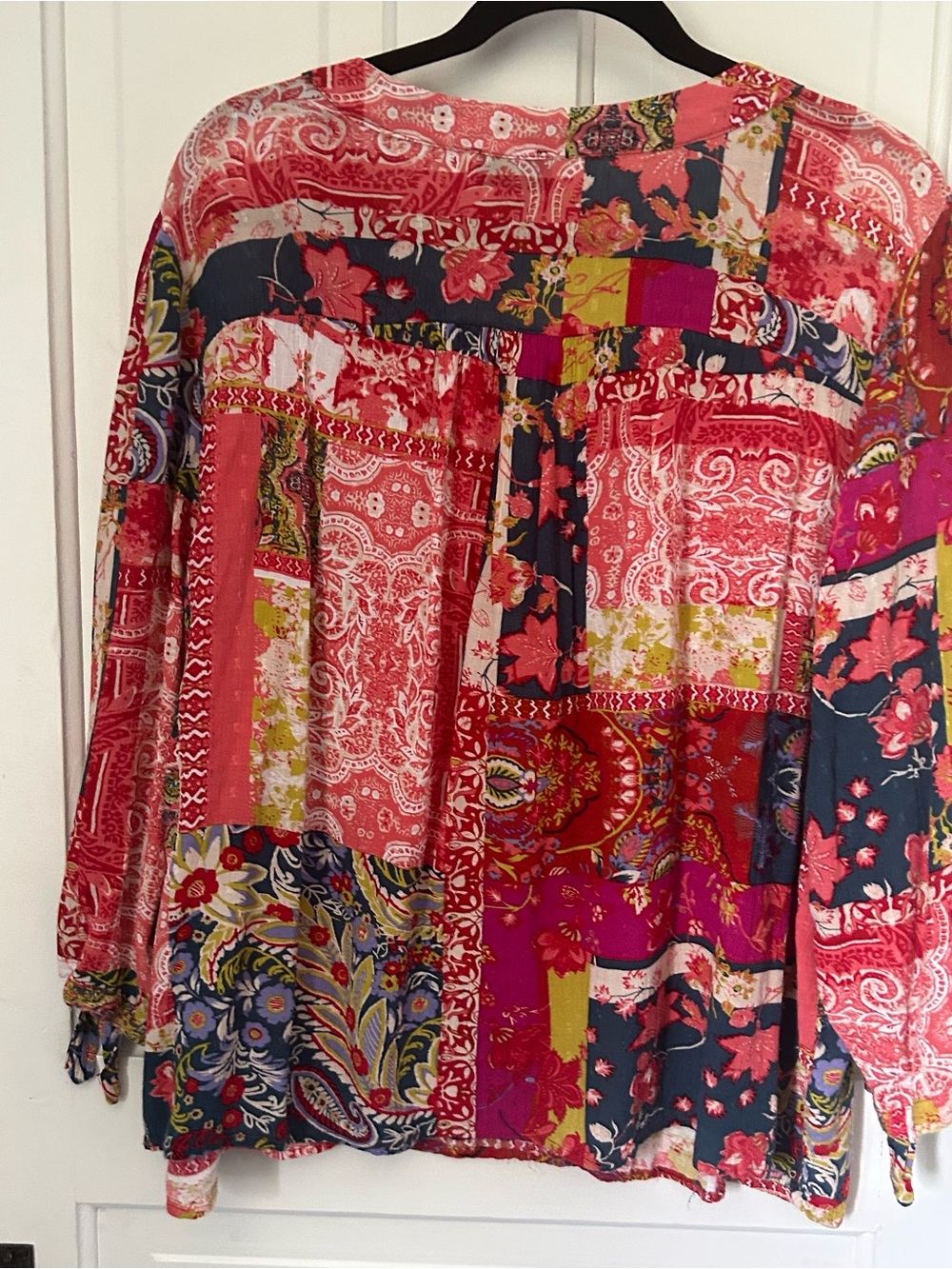 Jones New York Multicolor Floral Patchwork Tunic - Pink, Navy, Lime - Picture 3 of 3